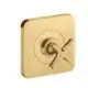 AXOR-HG-AXOR-Citterio-E-Absperrventil-120-120-Unterputz-Brushed-Gold-Optic-36771250 gallery number 1